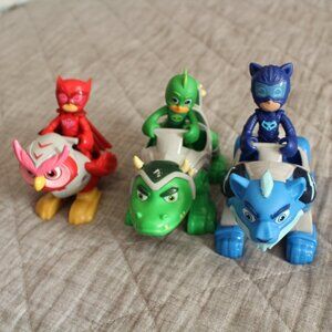 PJ Masks Set of 3 Characters Cat Boy Owlette Gecko